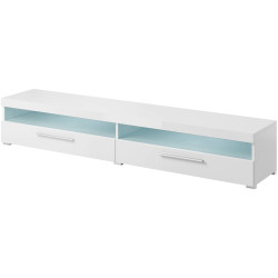 Tumba pentru TV Helvetia India Nr.40 (White/White Gloss) Thumb