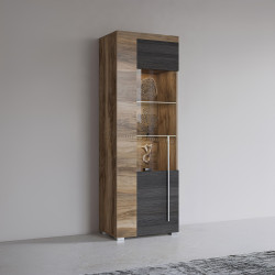 Витрина Helvetia Roger №05 Left (Satin Walnut/Touchwood)