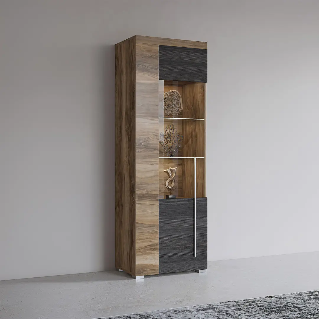 Витрина Helvetia Roger Nr.05 Left (Satin Walnut/Touchwood)