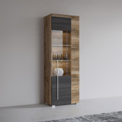Витрина Helvetia Roger №06 Right (Satin Walnut/Touchwood)