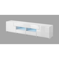 Tumba pentru TV Helvetia Toledo Nr.40 2D2S (White/White Gloss) Thumb