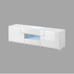 Tumba pentru TV Helvetia Toledo Nr.41 2D2S (White/White Gloss) Thumb