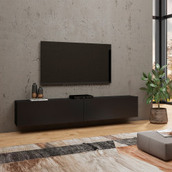 Tumba pentru TV Helvetia Ava №40 (Black/Wotan Oak)