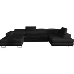 Canapea in forma de U Eltap Rodrigo Sawana 14 Right (Black) Thumb