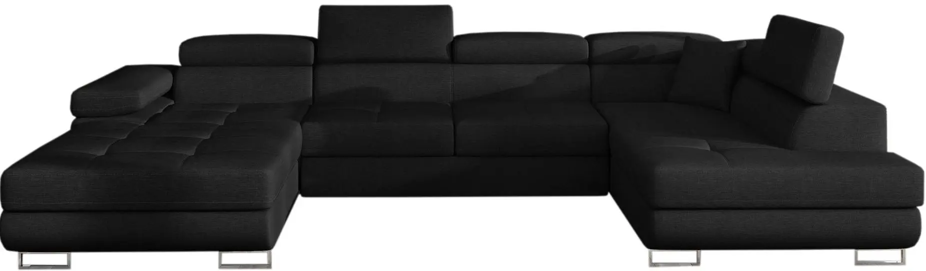 Canapea in forma de U Eltap Rodrigo Sawana 14 Right (Black) - 2