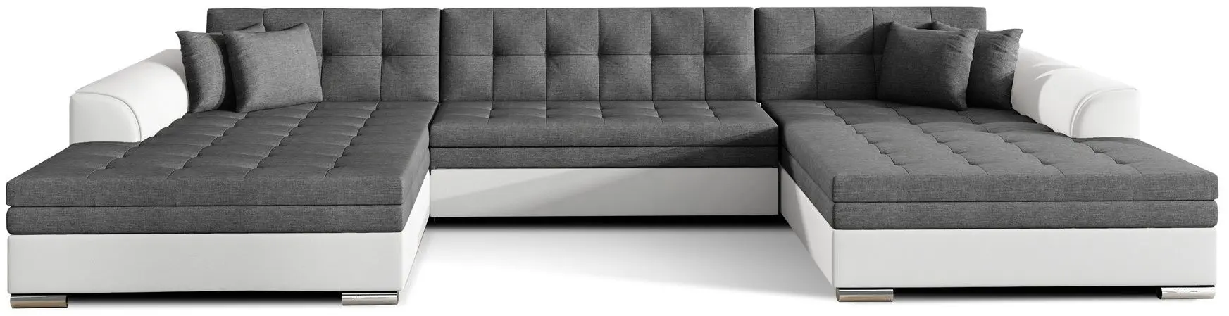 Диван П-образный Eltap Vento Sawana 05/Soft 17 (Gray Dark/White) - 2