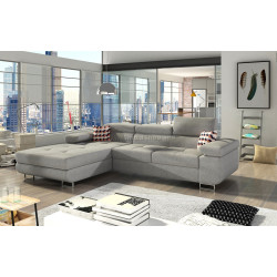 Диван угловой Eltap Armando Gusto 88/Zigzag 60 Left (Gray Light)