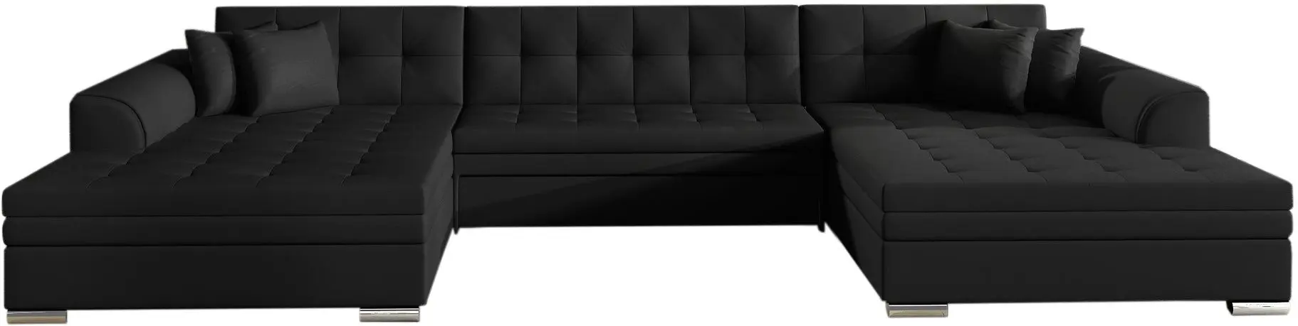 Canapea in forma de U Eltap Vento Soft 11 (Black) - 2