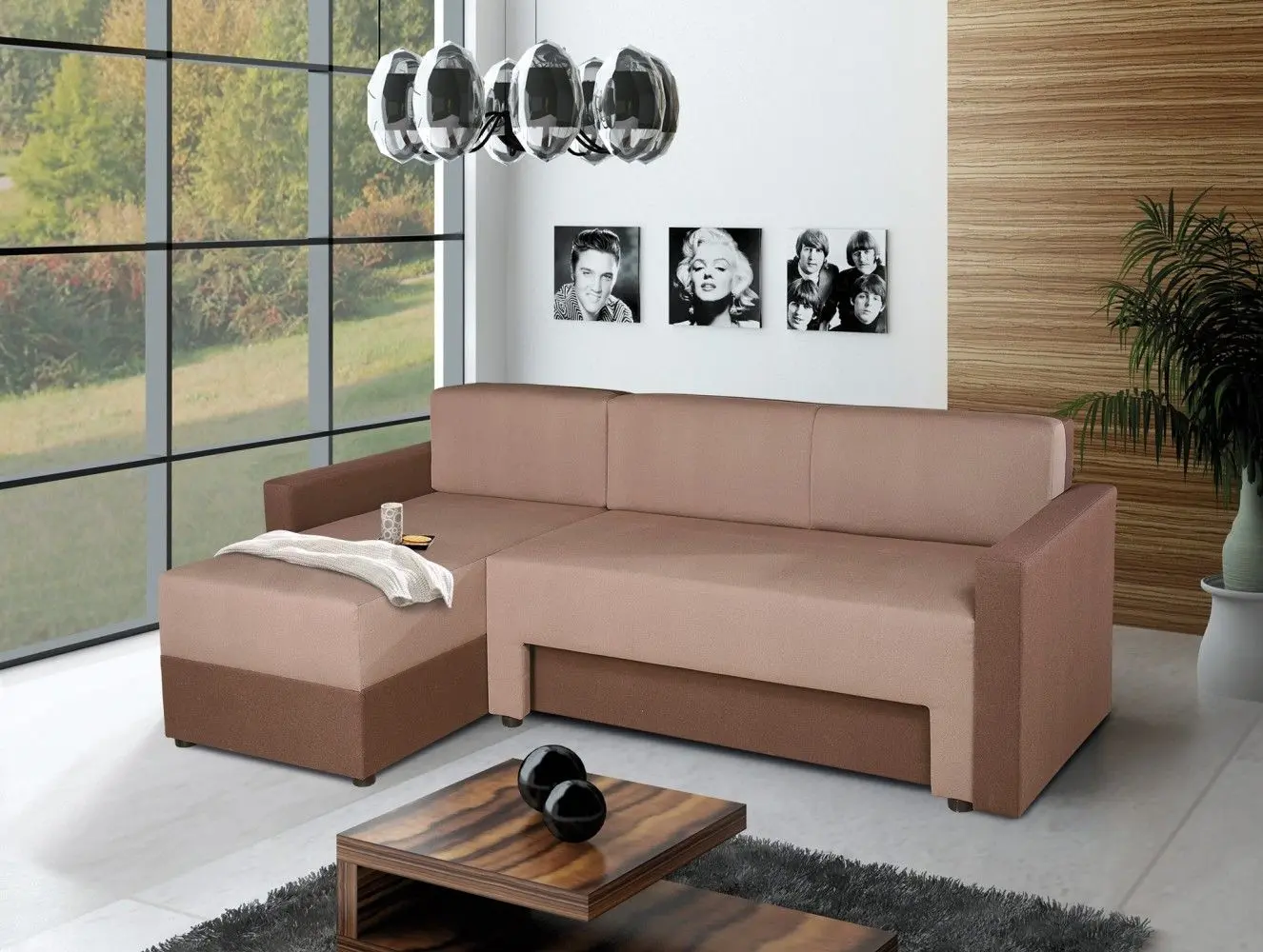 Диван угловой Modern Lira Kanna 07/18 (Dark Beige/Brown)