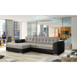 Диван угловой Eltap Conforti Berlin 01/Soft 11 Left (Gray/Black)