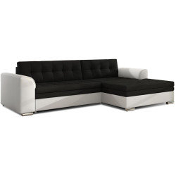 Диван угловой Eltap Conforti Sawana 14/Soft 17 Right (Black/White) Thumb