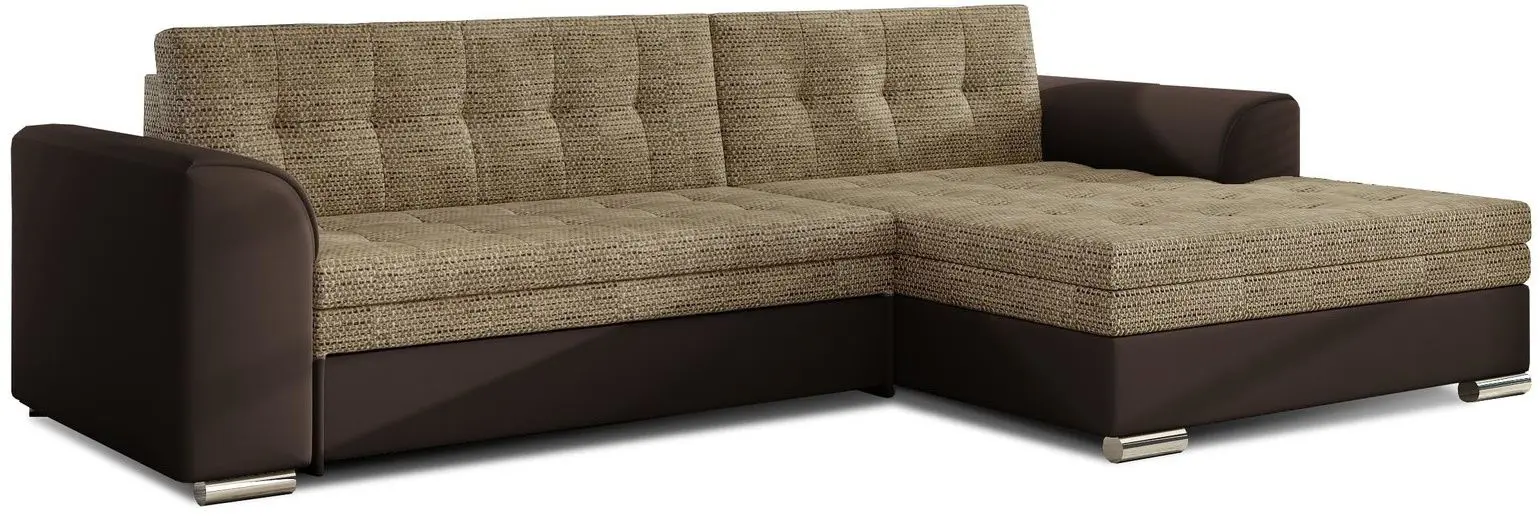 Диван угловой Eltap Conforti Berlin 03/Soft 66 Right (Beige/Brown Dark) - 2