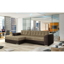 Canapea de colt Eltap Conforti Berlin 03/Soft 66 Left (Beige/Brown Dark)
