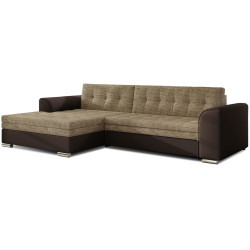 Canapea de colt Eltap Conforti Berlin 03/Soft 66 Left (Beige/Brown Dark) Thumb