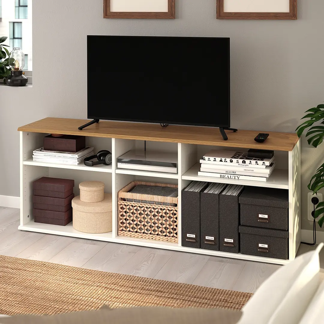 Tumba pentru TV Ikea Skruvby 156x38x60 (Alb)