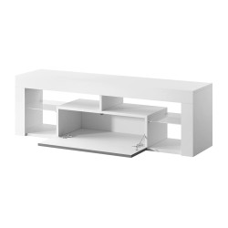 Tumba pentru TV Selsey Bianko 140 (White Matt/Gray Gloss) Thumb