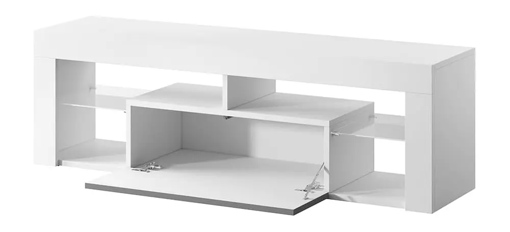 Tumba pentru TV Selsey Bianko 140 (White Matt/Gray Gloss) - 3