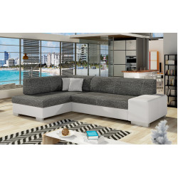 Диван угловой Eltap Fabio Berlin 02/Soft 17 Left (Black/White)