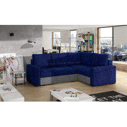 Диван угловой Eltap Corona Kronos 09/Paros 05 Right (Blue/Gray Light)