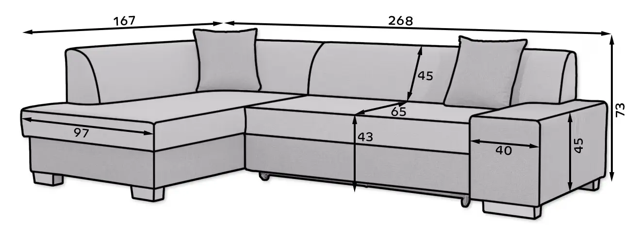 Canapea de colt Eltap Fabio Berlin 03/Soft 33 Left (Beige/Cream) - 3