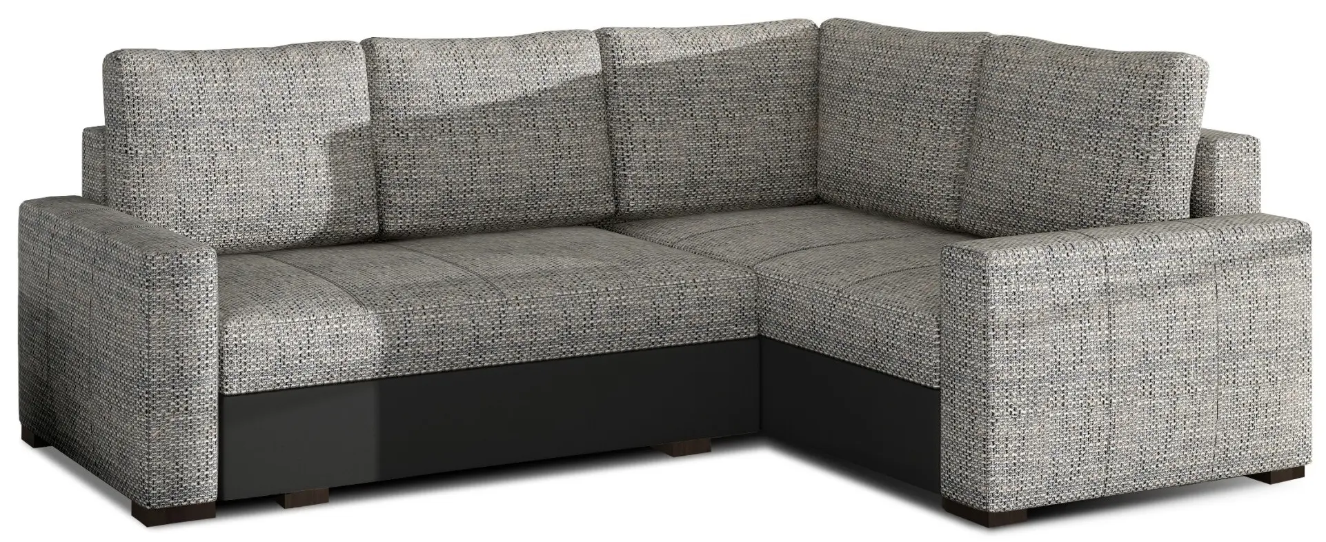 Canapea de colt Eltap Corona Berlin 01/Soft 11 Right (Gray/Black) - 2