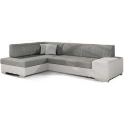 Диван угловой Eltap Fabio Sawana 05/Soft 17 Left (Gray Dark/White) Thumb