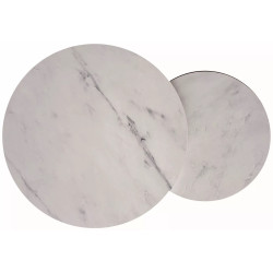 Set masute pentru reviste Signal Dion (White Marble/Gold) Thumb