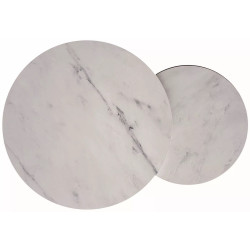 Set masute pentru reviste Signal Dion (White Marble/Black) Thumb
