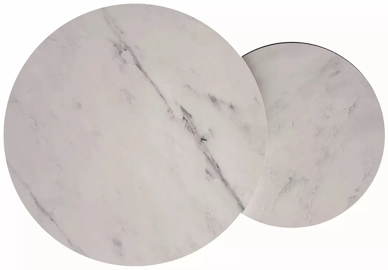 Set masute pentru reviste Signal Dion (White Marble/Black)