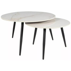 Set masute pentru reviste Signal Kora D (White/Black Matt) Thumb