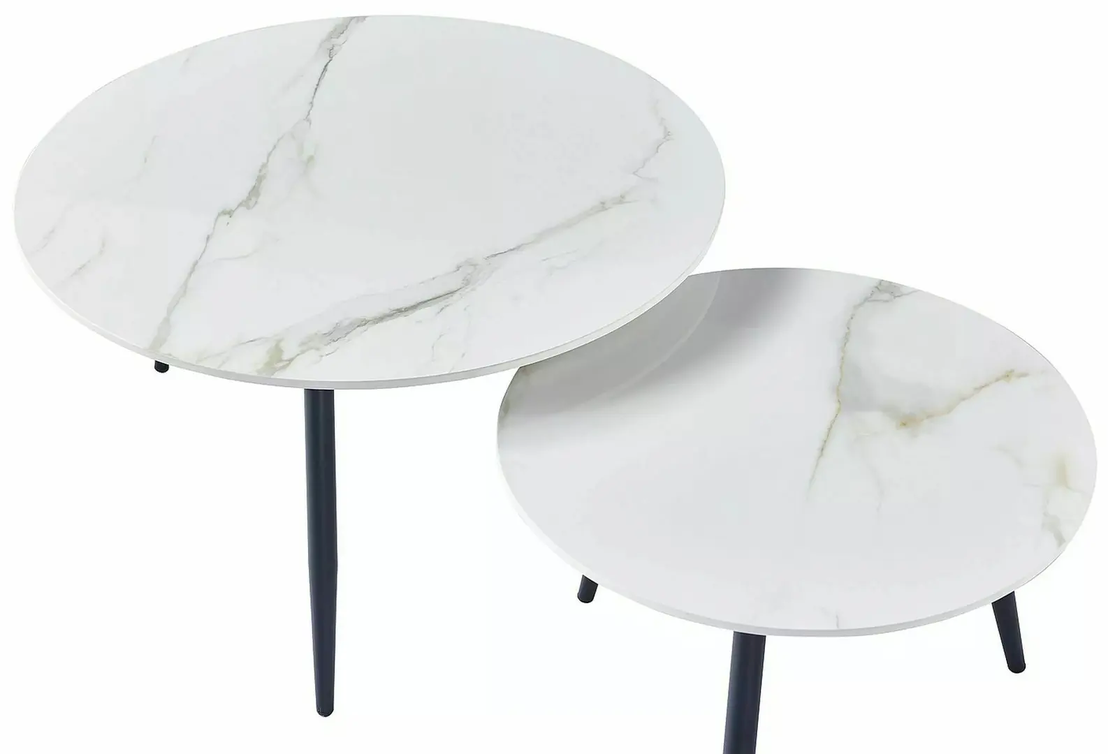 Set masute pentru reviste Signal Kora D (White/Black Matt)