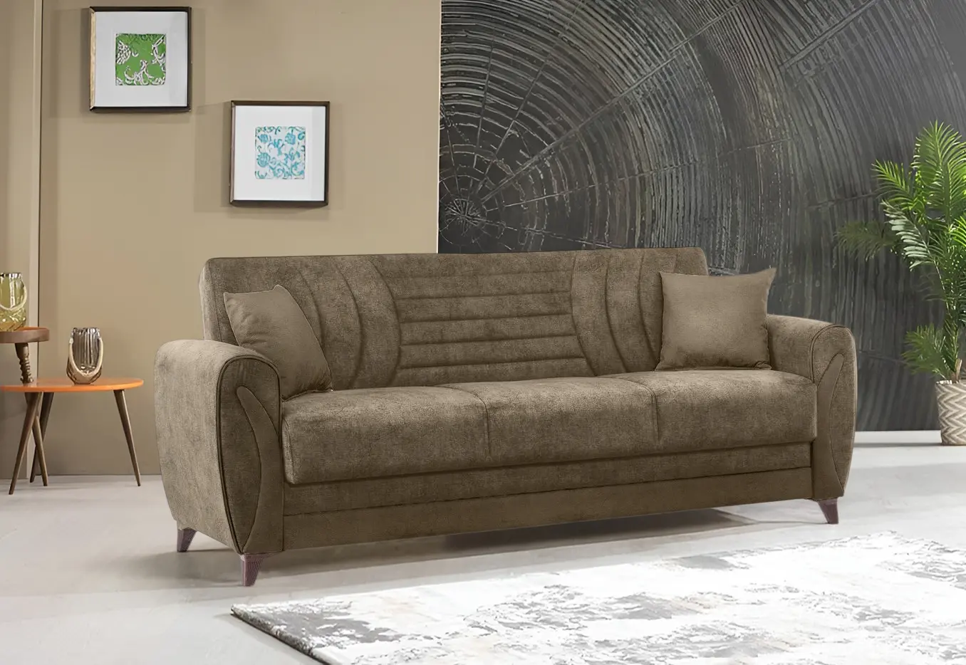 Диван Fabulous Seren 3-местный 73-100 (Dark Brown/Beige)