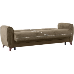 Диван Fabulous Seren 3-местный 73-100 (Dark Brown/Beige) Thumb