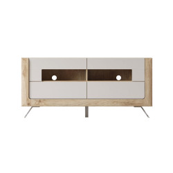 Tumba pentru TV Helvetia Kasai 2S (Gold Oak/Cashmere) Thumb