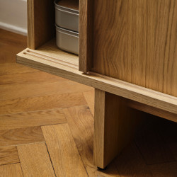 Tumba pentru TV Ikea Stockholm 2025 usi glisante 179x42x56 (Furnir stejar) Thumb