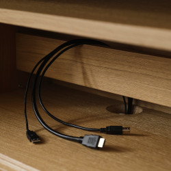 Tumba pentru TV Ikea Stockholm 2025 usi glisante 179x42x56 (Furnir stejar) Thumb