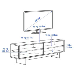 Tumba pentru TV Ikea Stockholm 2025 usi glisante 179x42x56 (Furnir stejar) Thumb