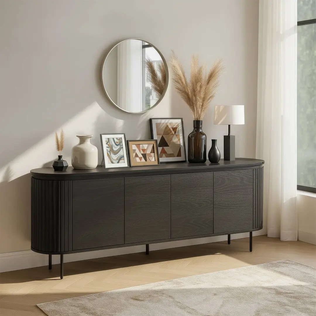 Tumba pentru TV Mebel Elite Beck 200 (Black)