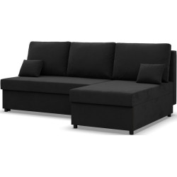 Диван угловой Magnifico Meble Kemi Right Bonell Mikrofaza 15 (Black) Thumb