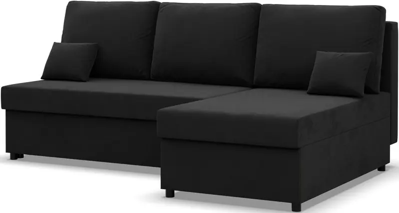 Диван угловой Magnifico Meble Kemi Right Bonell Mikrofaza 15 (Black)