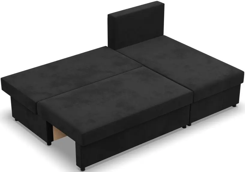 Диван угловой Magnifico Meble Kemi Right Bonell Mikrofaza 15 (Black)