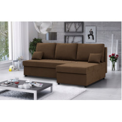 Диван угловой Magnifico Meble Kemi Right Bonell Mikrofaza 20 (Brown)