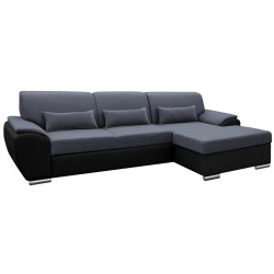 Canapea de colt extensibila Mobhaus Emily Right (Dark Gray/Black) Thumb