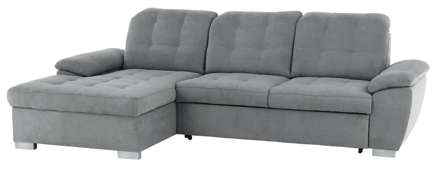 Canapea de colt extensibila Mobhaus Evangelin Left (Gray)