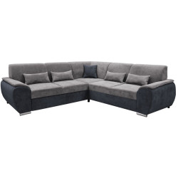 Диван угловой раскладной Tempo Kondela Emily Left (Dark Gray/Gray) Thumb