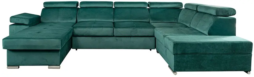 Canapea in forma de U Tempo Kondela Lamora U Left (Emerald) - 6