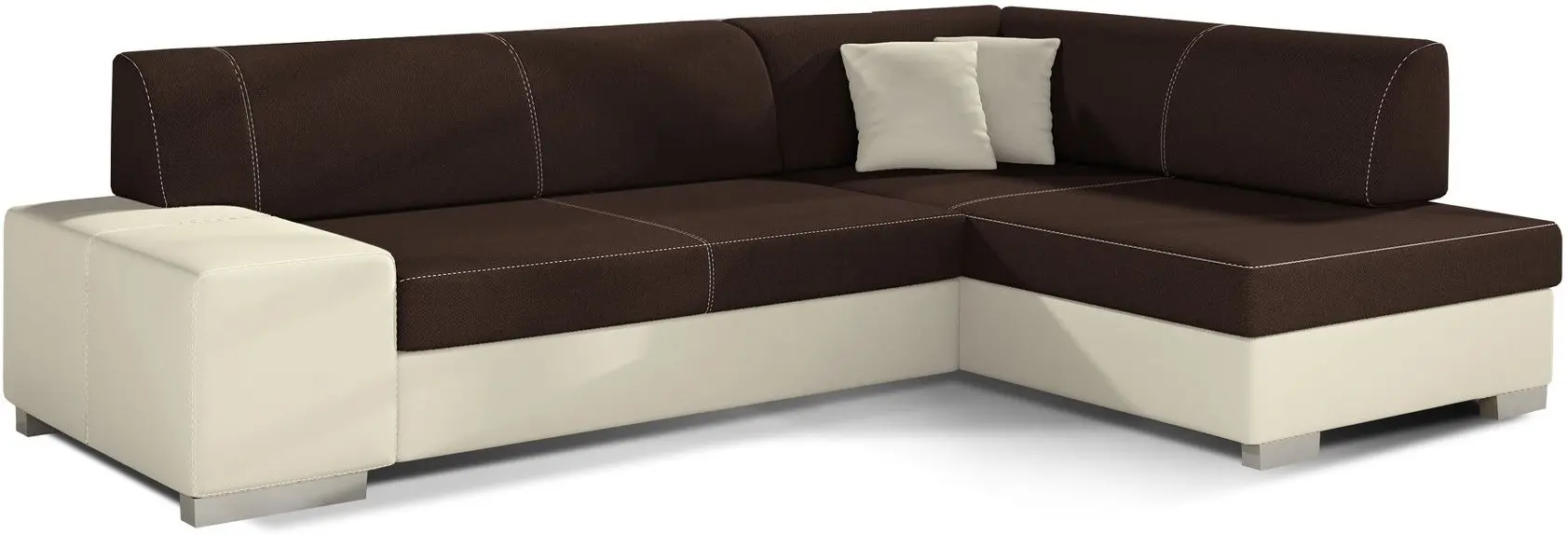 Диван угловой Eltap Fabio Sawana 26/Soft 33 Right (Brown/Cream) - 2