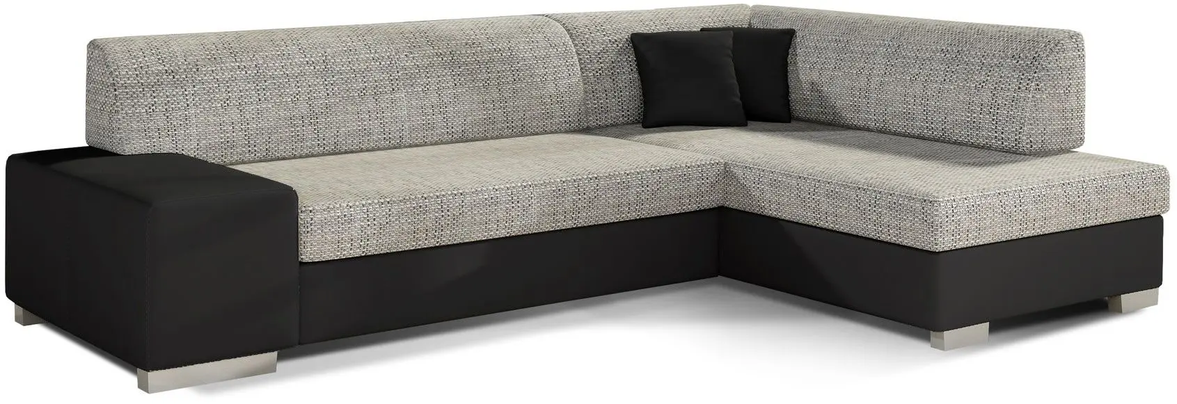 Canapea de colt Eltap Fabio Berlin 01/Soft 11 Right (Gray/Black) - 2