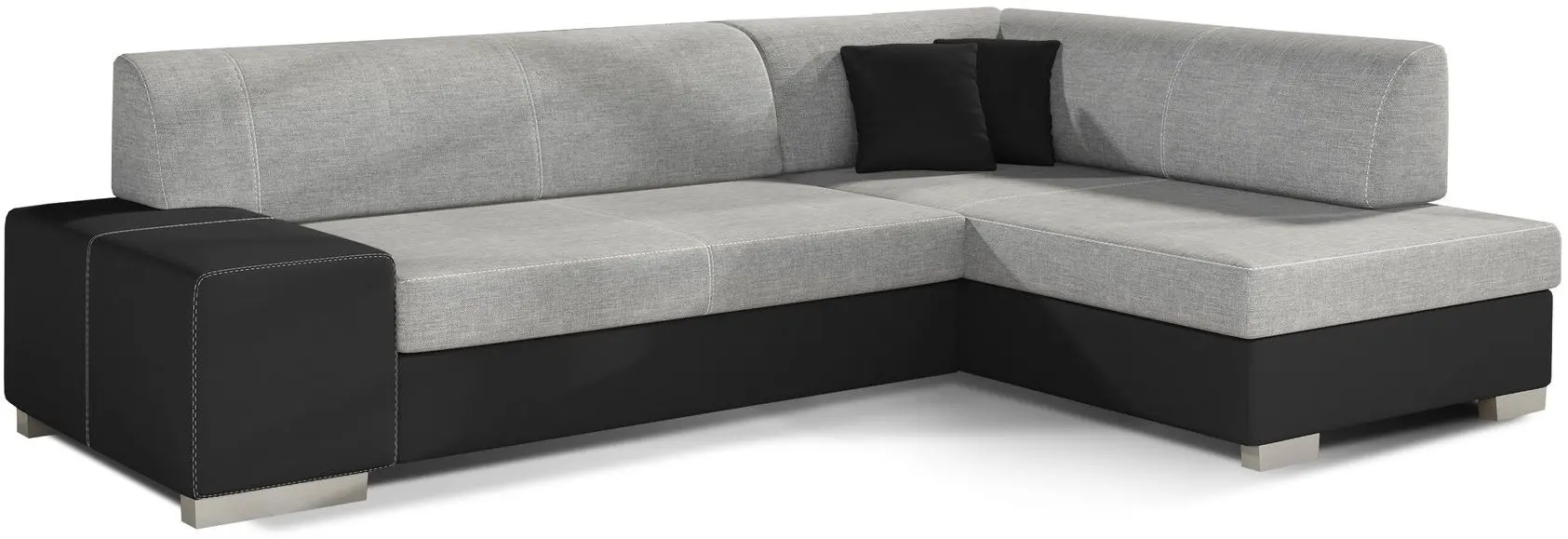 Canapea de colt Eltap Fabio Sawana 21/Soft 11 Right (Gray/Black) - 2