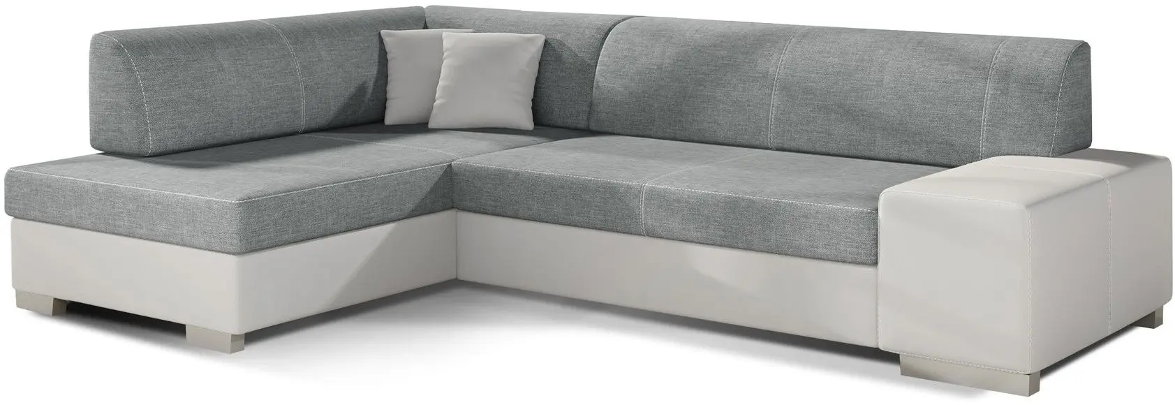 Canapea de colt Eltap Fabio Cover 83/Soft 17 Left (Gray/White) - 2